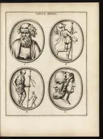 An illustration from Ioannis Chifletii, canonici Tornacensis, Socrates, siue, De gemmis eius imagine coelatis iudicium (1662)