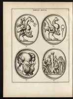 An illustration from Ioannis Chifletii, canonici Tornacensis, Socrates, siue, De gemmis eius imagine coelatis iudicium (1662)