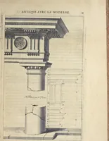 An illustration from Parallèle de l'architectvre antiqve et de la moderne : avec vn recveil des dix principavx avtevrs qui ont écrit des cinq ordres : sçavoir Palladio et Scamozzi, Serlio et Vignola, D. Barbaro et Cataneo, L.B. Alberti et Viola, Bvllant et De Lorme .. (1650)