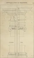Picture 20 of 44 from Parallèle de l'architectvre antiqve et de la moderne : avec vn recveil des dix principavx avtevrs qui ont écrit des cinq ordres : sçavoir Palladio et Scamozzi, Serlio et Vignola, D. Barbaro et Cataneo, L.B. Alberti et Viola, Bvllant et De Lorme .. (1650), leaf 64