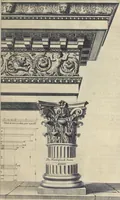 An illustration from Parallèle de l'architectvre antiqve et de la moderne : avec vn recveil des dix principavx avtevrs qui ont écrit des cinq ordres : sçavoir Palladio et Scamozzi, Serlio et Vignola, D. Barbaro et Cataneo, L.B. Alberti et Viola, Bvllant et De Lorme .. (1650)