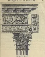 An illustration from Parallèle de l'architectvre antiqve et de la moderne : avec vn recveil des dix principavx avtevrs qui ont écrit des cinq ordres : sçavoir Palladio et Scamozzi, Serlio et Vignola, D. Barbaro et Cataneo, L.B. Alberti et Viola, Bvllant et De Lorme .. (1650)