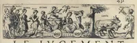 An illustration from Les Metamorphoses d'Ouide : de nouueau traduites en françois, et enrichies de figures chacune selon son subiet : avec XV discours, contenans l'explication morale des fables (1621)