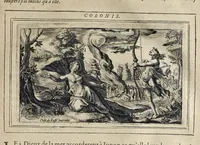Picture 3 of 28 from Les Metamorphoses d'Ouide : de nouueau traduites en françois, et enrichies de figures chacune selon son subiet : avec XV discours, contenans l'explication morale des fables (1621), leaf 74