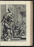 An illustration from Aquila inter lilia, sub qua Francorum Caesarum a Carolo Magno vsque ad Conradum Imperatorem Occidentis X. elogiis, hieroglyphicis, numismatibus, insignibus, symbolis, fasta exarantur : opus omnibus absolutum númeris, vt hodiernis veteres locupletati annales cuiuslibet herois, cuius facinora inclusum thema exornant, vitam, effigiem, hieroglyphicum, symbola exhibeant (1671)