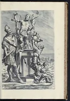An illustration from Aquila inter lilia, sub qua Francorum Caesarum a Carolo Magno vsque ad Conradum Imperatorem Occidentis X. elogiis, hieroglyphicis, numismatibus, insignibus, symbolis, fasta exarantur : opus omnibus absolutum númeris, vt hodiernis veteres locupletati annales cuiuslibet herois, cuius facinora inclusum thema exornant, vitam, effigiem, hieroglyphicum, symbola exhibeant (1671)