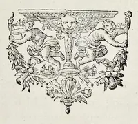An illustration from Historica narratio profectionis et inavgvrationis serenissimorvm Belgii principvm Alberti et Isabellæ, Avstriæ archidvcvm : et eorum optatissimi in Belgium aduentus, rerumque gestarum et memorabilium, gratulationum, apparatuum, et spectaculorum in ipsorum susceptione et inavgvratione hactenus editorum accurata descriptio (1602)