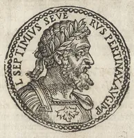 An illustration from Ritratto di Roma antica : formato nuouamente : con le auttorità, di Bartolomeo Marliani, del P. Alessandro Donati, di Famiano Nardini, e d'altri celebri antiquarij, accennati nell' epistola al lettore : nel quale, si descriuono gli archi, aquedotti, basiliche ... & altri edificij Romani : adornato di moltissime figure in rame, di varie medaglie, e di curiose notitie istoriche (1689)