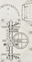 An illustration from Architectura mechanica : moole boek of eenige opstalle van moolens neffens haare gronden etc. (1692)