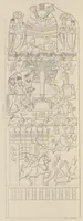 An illustration from Tree and serpent worship, or, Illustrations of mythology and art in India in the first and fourth centuries after Christ : from the sculptures of the Buddhist topes at Sanchi and Amravati (1868)