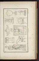 An illustration from Fragmens d'architecture, sculpture et peinture, dans le style antique : ouvrage dans lequel on trouvera toutes sortes de détails relatifs à la décoration intérieure et extérieure des édifices : composés ou recueillis, et gravés au trait (1804)