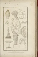 Picture 41 of 59 from Fragmens d'architecture, sculpture et peinture, dans le style antique : ouvrage dans lequel on trouvera toutes sortes de détails relatifs à la décoration intérieure et extérieure des édifices : composés ou recueillis, et gravés au trait (1804), leaf 110