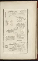 An illustration from Fragmens d'architecture, sculpture et peinture, dans le style antique : ouvrage dans lequel on trouvera toutes sortes de détails relatifs à la décoration intérieure et extérieure des édifices : composés ou recueillis, et gravés au trait (1804)