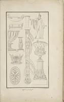 Picture 57 of 59 from Fragmens d'architecture, sculpture et peinture, dans le style antique : ouvrage dans lequel on trouvera toutes sortes de détails relatifs à la décoration intérieure et extérieure des édifices : composés ou recueillis, et gravés au trait (1804), leaf 152