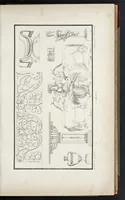 An illustration from Fragmens d'architecture, sculpture et peinture, dans le style antique : ouvrage dans lequel on trouvera toutes sortes de détails relatifs à la décoration intérieure et extérieure des édifices : composés ou recueillis, et gravés au trait (1804)