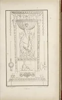 An illustration from Fragmens d'architecture, sculpture et peinture, dans le style antique : ouvrage dans lequel on trouvera toutes sortes de détails relatifs à la décoration intérieure et extérieure des édifices : composés ou recueillis, et gravés au trait (1804)