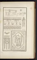 An illustration from Fragmens d'architecture, sculpture et peinture, dans le style antique : ouvrage dans lequel on trouvera toutes sortes de détails relatifs à la décoration intérieure et extérieure des édifices : composés ou recueillis, et gravés au trait (1804)