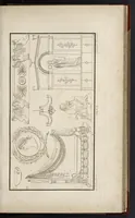 An illustration from Fragmens d'architecture, sculpture et peinture, dans le style antique : ouvrage dans lequel on trouvera toutes sortes de détails relatifs à la décoration intérieure et extérieure des édifices : composés ou recueillis, et gravés au trait (1804)