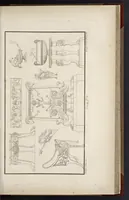 An illustration from Fragmens d'architecture, sculpture et peinture, dans le style antique : ouvrage dans lequel on trouvera toutes sortes de détails relatifs à la décoration intérieure et extérieure des édifices : composés ou recueillis, et gravés au trait (1804)