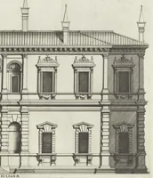 Picture 28 of 33 from Palatiorum Romanorum à celeberrimis sui aevi architectis erectorum pars prima[-tertia] (1694), leaf 108