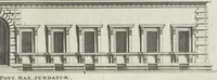 An illustration from Palatiorum Romanorum à celeberrimis sui aevi architectis erectorum pars prima[-tertia] (1694)