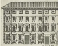 Picture 11 of 33 from Palatiorum Romanorum à celeberrimis sui aevi architectis erectorum pars prima[-tertia] (1694), leaf 41