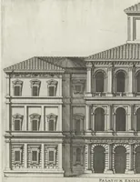 Picture 13 of 33 from Palatiorum Romanorum à celeberrimis sui aevi architectis erectorum pars prima[-tertia] (1694), leaf 49