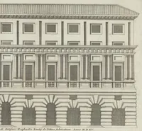 Picture 2 of 33 from Palatiorum Romanorum à celeberrimis sui aevi architectis erectorum pars prima[-tertia] (1694), leaf 6