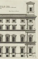 Picture 25 of 33 from Palatiorum Romanorum à celeberrimis sui aevi architectis erectorum pars prima[-tertia] (1694), leaf 96