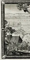 An illustration from Samuelis liberi baronis de Pufendorf De rebus a Carolo Gustavo Sveciae rege gestis commentariorum libri septem : elegantissimis tabulis aeneis exornati, cum triplici indice (1696)