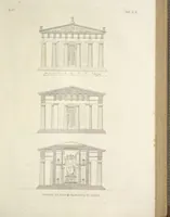 An illustration from L'architettura antica descritta e dimostrata coi monumenti ... : opera divisa in tre sezioni risguardanti la storia, la teorica, e le pratiche dell' architettura egiziana, greca e romana (1830)