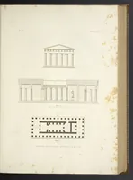 An illustration from L'architettura antica descritta e dimostrata coi monumenti ... : opera divisa in tre sezioni risguardanti la storia, la teorica, e le pratiche dell' architettura egiziana, greca e romana (1830)