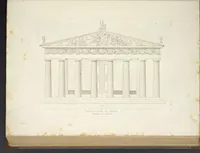 An illustration from L'architettura antica descritta e dimostrata coi monumenti ... : opera divisa in tre sezioni risguardanti la storia, la teorica, e le pratiche dell' architettura egiziana, greca e romana (1830)