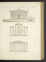 An illustration from L'architettura antica descritta e dimostrata coi monumenti ... : opera divisa in tre sezioni risguardanti la storia, la teorica, e le pratiche dell' architettura egiziana, greca e romana (1830)