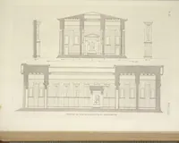 An illustration from L'architettura antica descritta e dimostrata coi monumenti ... : opera divisa in tre sezioni risguardanti la storia, la teorica, e le pratiche dell' architettura egiziana, greca e romana (1830)
