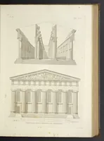 An illustration from L'architettura antica descritta e dimostrata coi monumenti ... : opera divisa in tre sezioni risguardanti la storia, la teorica, e le pratiche dell' architettura egiziana, greca e romana (1830)
