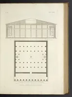 An illustration from L'architettura antica descritta e dimostrata coi monumenti ... : opera divisa in tre sezioni risguardanti la storia, la teorica, e le pratiche dell' architettura egiziana, greca e romana (1830)