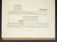 An illustration from L'architettura antica descritta e dimostrata coi monumenti ... : opera divisa in tre sezioni risguardanti la storia, la teorica, e le pratiche dell' architettura egiziana, greca e romana (1830)