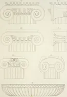 An illustration from L'architettura antica descritta e dimostrata coi monumenti ... : opera divisa in tre sezioni risguardanti la storia, la teorica, e le pratiche dell' architettura egiziana, greca e romana (1830)