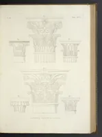 An illustration from L'architettura antica descritta e dimostrata coi monumenti ... : opera divisa in tre sezioni risguardanti la storia, la teorica, e le pratiche dell' architettura egiziana, greca e romana (1830)