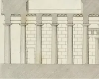An illustration from L'architettura antica descritta e dimostrata coi monumenti ... : opera divisa in tre sezioni risguardanti la storia, la teorica, e le pratiche dell' architettura egiziana, greca e romana (1830)