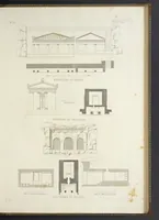 An illustration from L'architettura antica descritta e dimostrata coi monumenti ... : opera divisa in tre sezioni risguardanti la storia, la teorica, e le pratiche dell' architettura egiziana, greca e romana (1830)