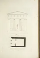 An illustration from L'architettura antica descritta e dimostrata coi monumenti ... : opera divisa in tre sezioni risguardanti la storia, la teorica, e le pratiche dell' architettura egiziana, greca e romana (1830)