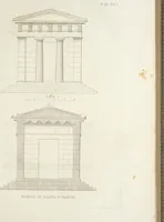 An illustration from L'architettura antica descritta e dimostrata coi monumenti ... : opera divisa in tre sezioni risguardanti la storia, la teorica, e le pratiche dell' architettura egiziana, greca e romana (1830)