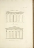An illustration from L'architettura antica descritta e dimostrata coi monumenti ... : opera divisa in tre sezioni risguardanti la storia, la teorica, e le pratiche dell' architettura egiziana, greca e romana (1830)