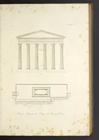 An illustration from L'architettura antica descritta e dimostrata coi monumenti ... : opera divisa in tre sezioni risguardanti la storia, la teorica, e le pratiche dell' architettura egiziana, greca e romana (1830)