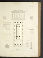 An illustration from L'architettura antica descritta e dimostrata coi monumenti ... : opera divisa in tre sezioni risguardanti la storia, la teorica, e le pratiche dell' architettura egiziana, greca e romana (1830)
