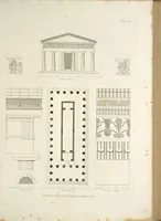 An illustration from L'architettura antica descritta e dimostrata coi monumenti ... : opera divisa in tre sezioni risguardanti la storia, la teorica, e le pratiche dell' architettura egiziana, greca e romana (1830)