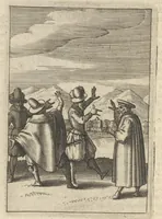 An illustration from Viridarium hieroglyphico-morale : in quo virtutes et vitia atqve mores huius aevi secundum tres ordines hierarchicos -- ecclesiasticum, politicum, oeconomicum ... explicantur : & non tantum dictis & exemplis historiarum veterum ac recentium, ex sacris scripturis, sanctis patribus, seu dd. Ecclesiae, poetis, philosophis, historicis cum christianorum tum gentilium, sed etiam artificiosissimis eiconibus hieroglyphicis illustrantur ... (1619)