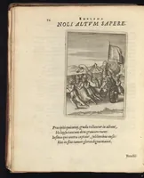 An illustration from Viridarium hieroglyphico-morale : in quo virtutes et vitia atqve mores huius aevi secundum tres ordines hierarchicos -- ecclesiasticum, politicum, oeconomicum ... explicantur : & non tantum dictis & exemplis historiarum veterum ac recentium, ex sacris scripturis, sanctis patribus, seu dd. Ecclesiae, poetis, philosophis, historicis cum christianorum tum gentilium, sed etiam artificiosissimis eiconibus hieroglyphicis illustrantur ... (1619)